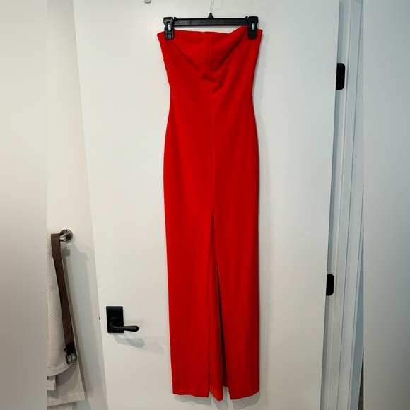 Solace London gown slit down middle in red size 2 - Picture 2 of 7